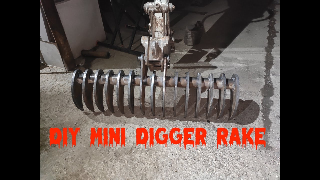 DIY Mini Digger Rake
