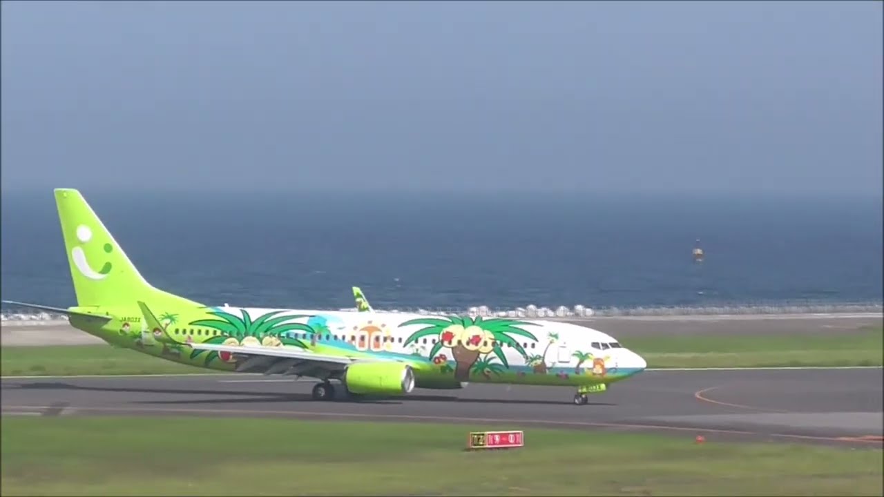大分空港 展望デッキ 国内5社 離陸映像