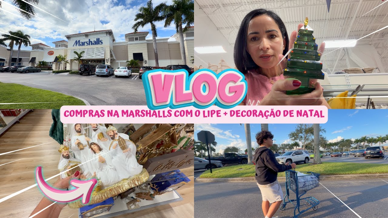 VLOG: COMPRAS NA MARSHALLS COM O LIPE + DECORAÇÃO DE NATAL!