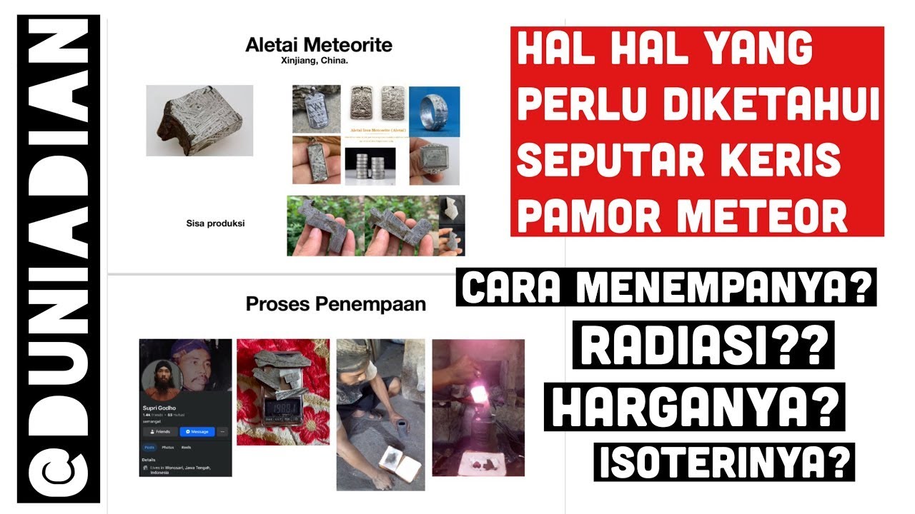 Tanya Jawab Menempa Keris Pamor Meteor (Iron Meteorite) | Sharing di Webinar KCB | Bagian 2