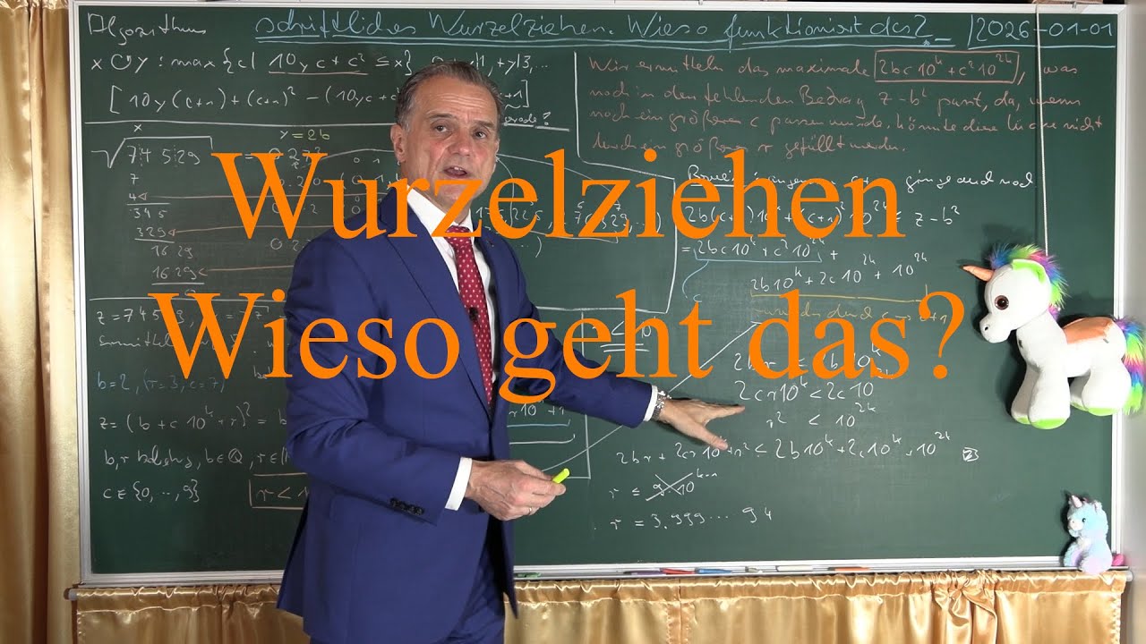 v1.7.5.3.2 (Mittel) Reele Zahlen - Schriftliches Wurzelziehen wieso geht das