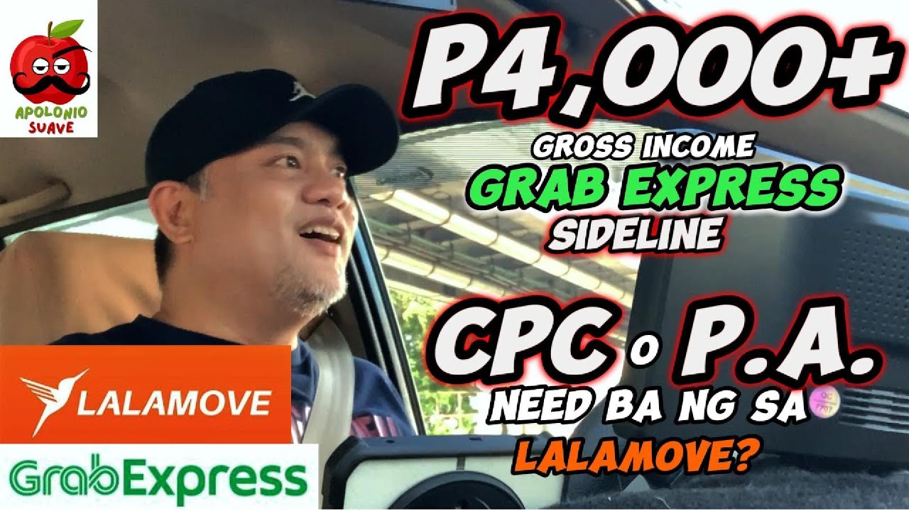 P4,000+ Gross Income | Grab Express Sideline Driver Income