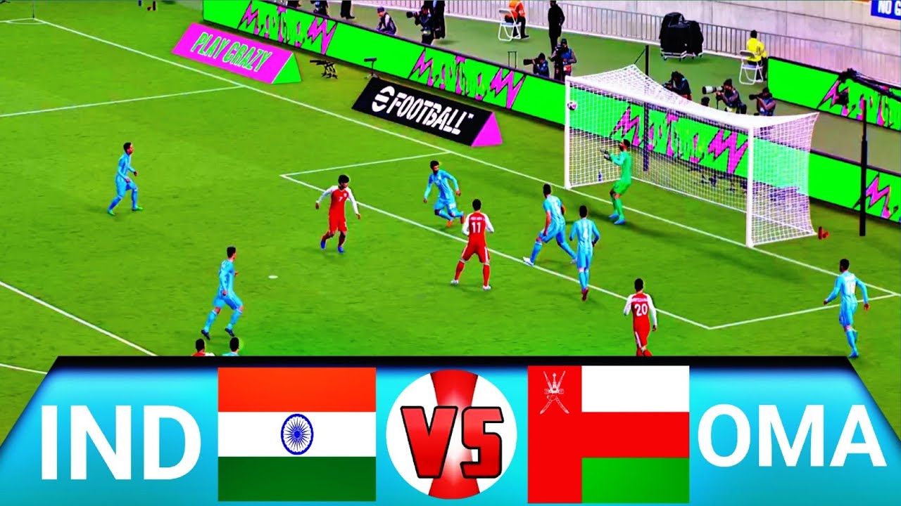 🇮🇳 INDIA vs OMAN 🇴🇲 | 25 Feb 2026 - International Football Match | eFootball (4K) Gameplay 