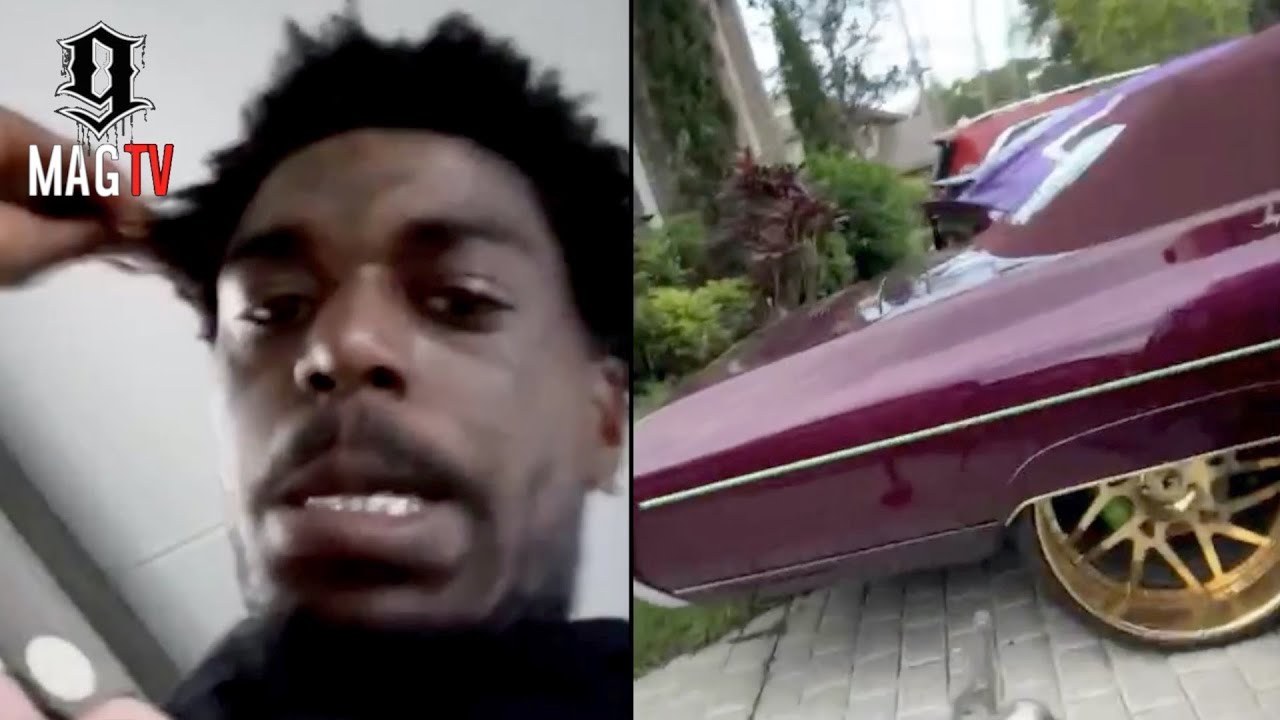 Kodak Black Shows Off Multiple Cars Parked Around His House! 🚘