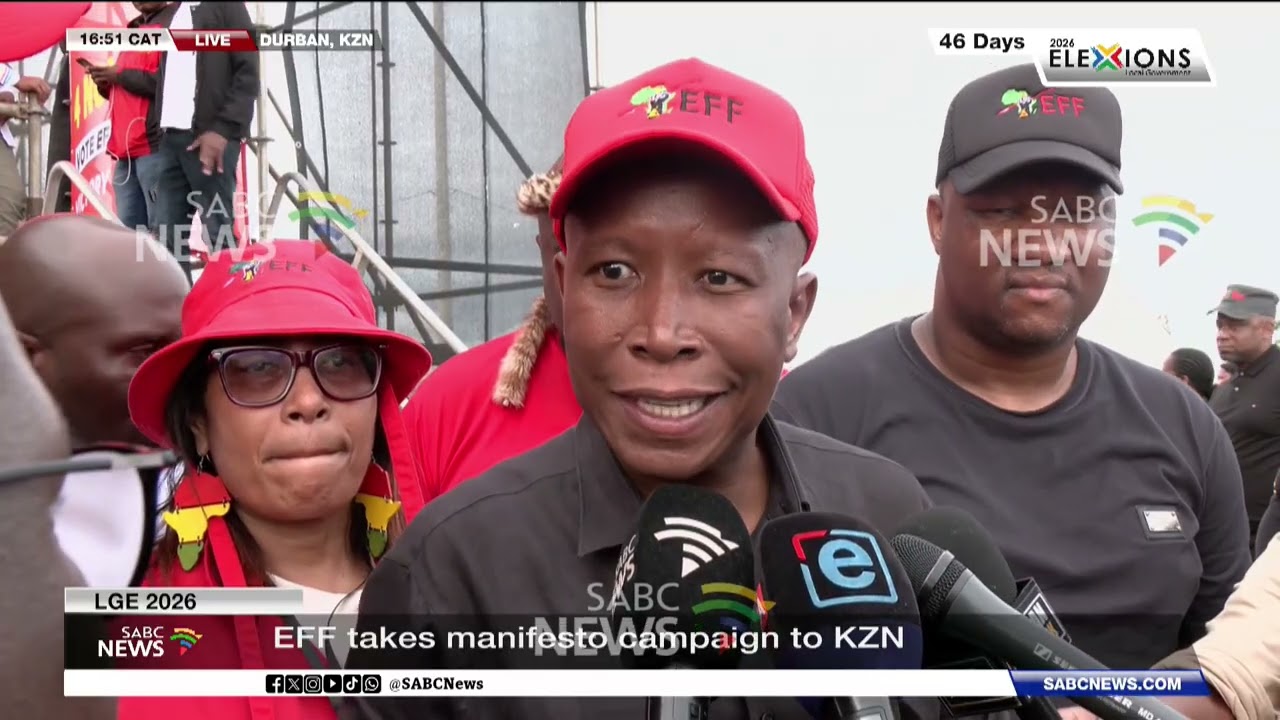 LGE 2026 | EFF leader Julius Malema speaks to the media