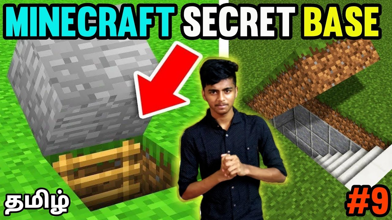 Minecraft SECRET BASE in Tamil | BUILDING SECRET BASE IN MINECRAFT | MINECRAFT IN TAMIL | #9