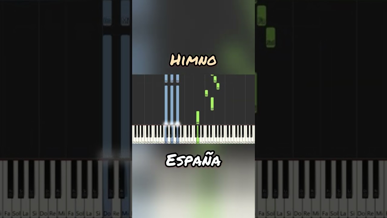 COMO TOCAR EL HIMNO DE ESPA&Ntilde;A EN PIANO #espa&ntilde;a #laroja #seleccionespa&ntilde;ola #piano #shorts