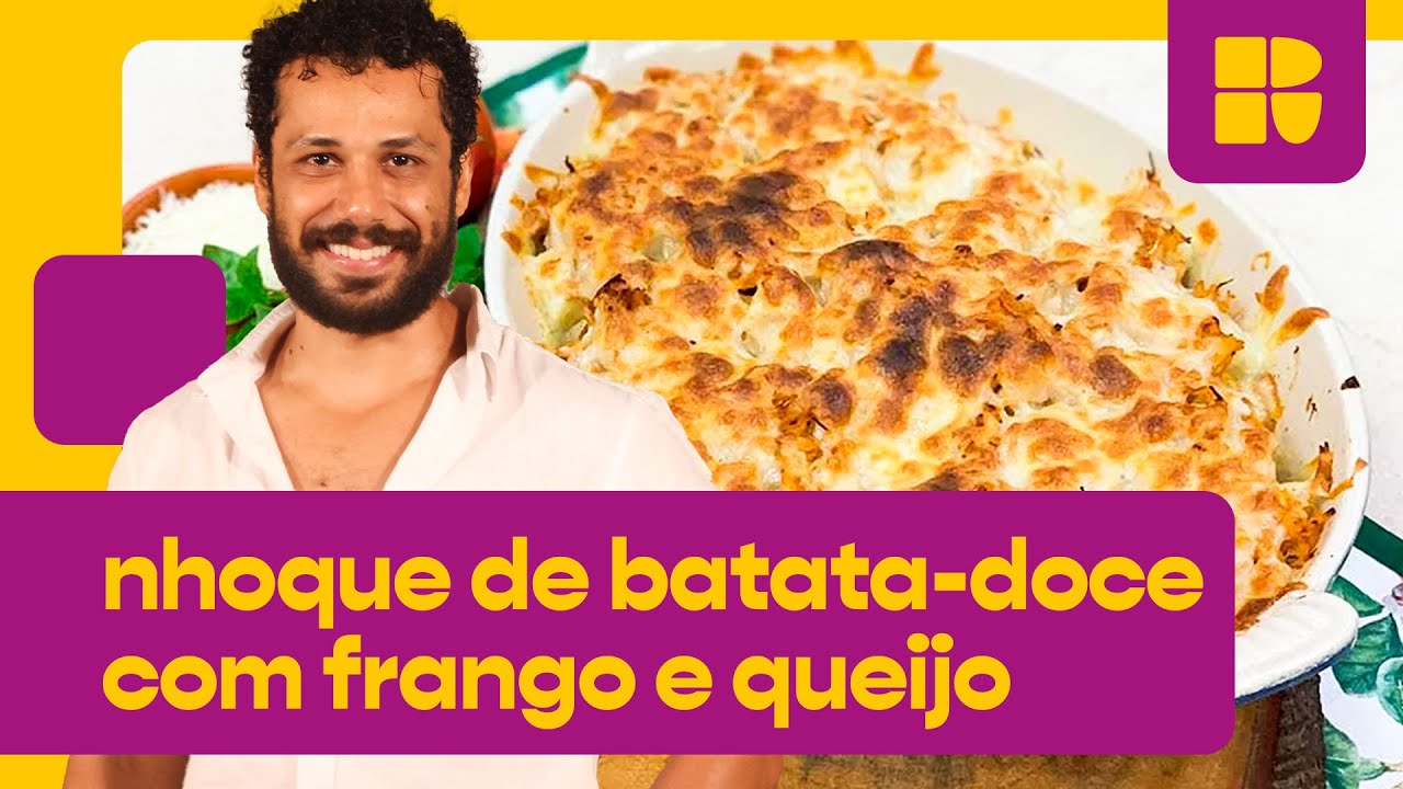 Nhoque de batata-doce com molho de frango do Amaury Lorenzo! | É de Casa