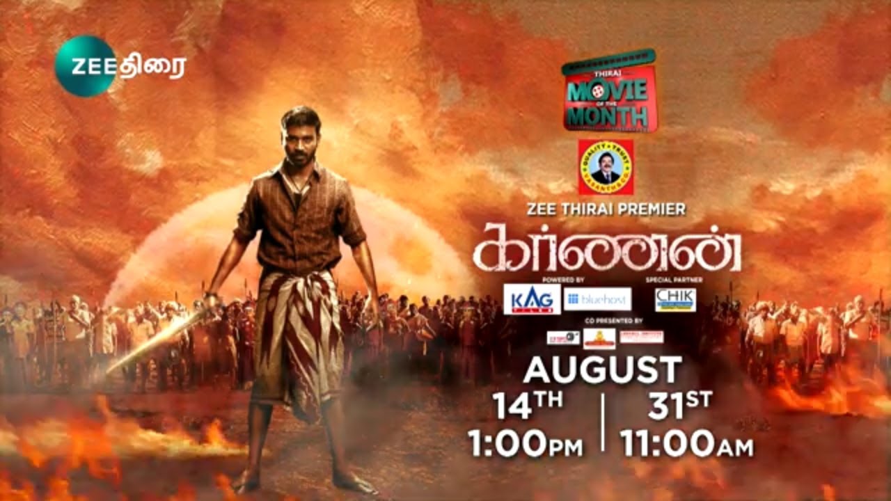 Karnan - Zee Thirai Premiere - Movie Of The Month - 14th August, 1 PM & 31st August, 11 AM - Promo
