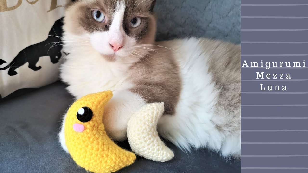 AMIGURUMI MEZZA LUNA TUTORIAL FACILISSIMO MOON PATTERN FREE