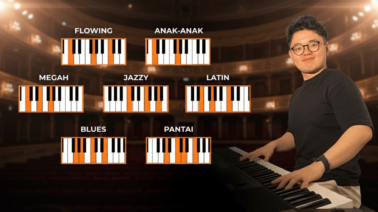 7 Variasi Iringan Piano Pemula WAJIB BISA | Belajar Piano Keyboard