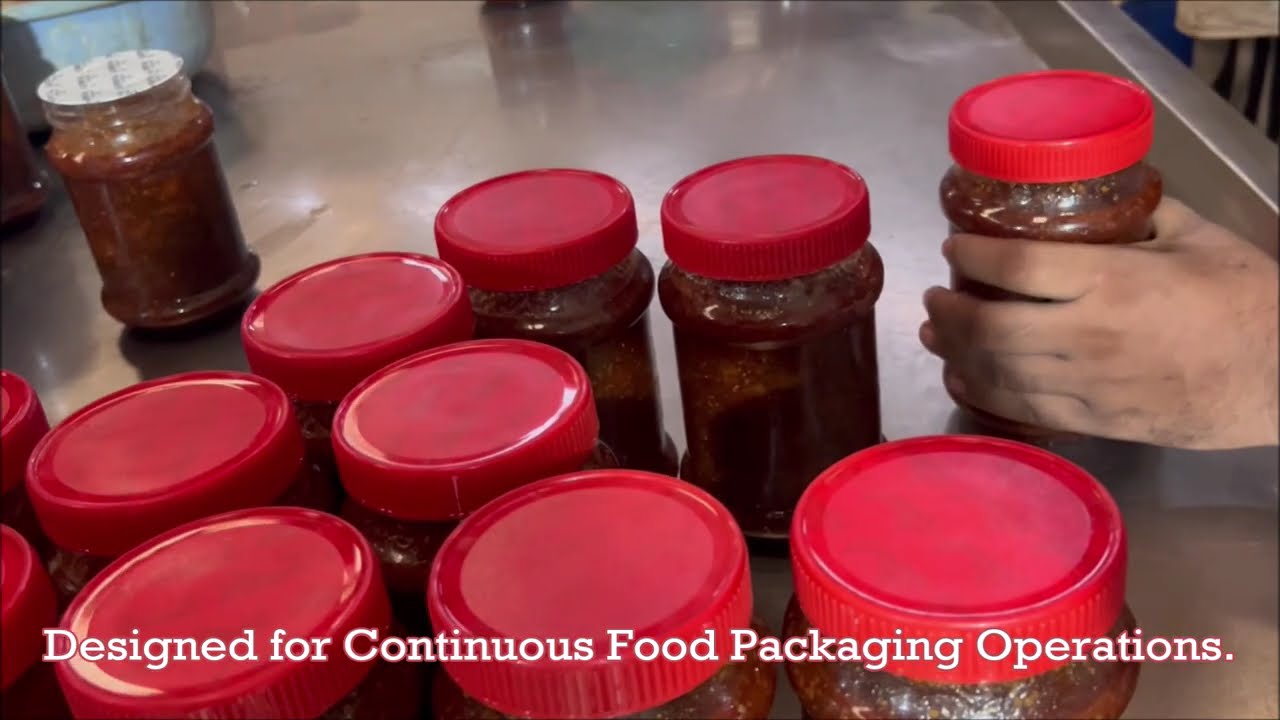 Automatic Induction Cap Sealing Machine for Plastic Pickle bottle | Leak-Proof Sealing Solution