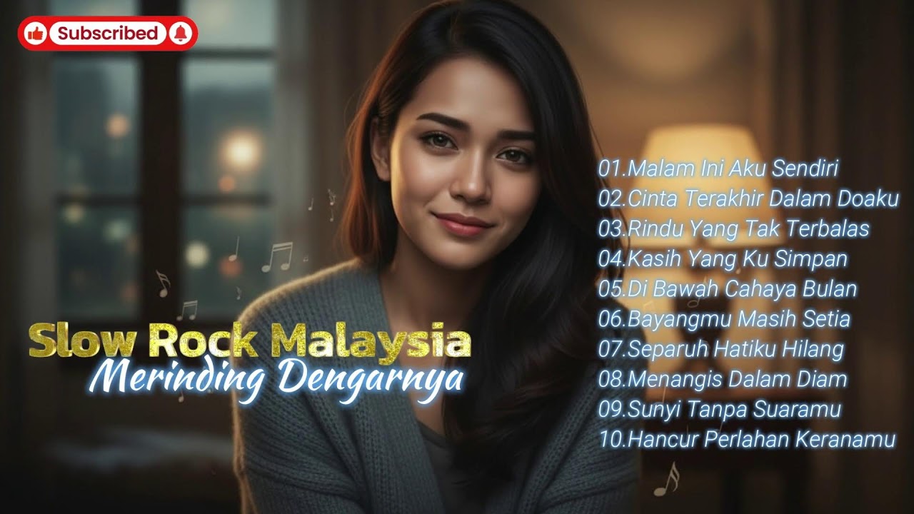 💭 Lagu Rindu Mendalam  Slow Rock Malaysia Penuh Perasaan