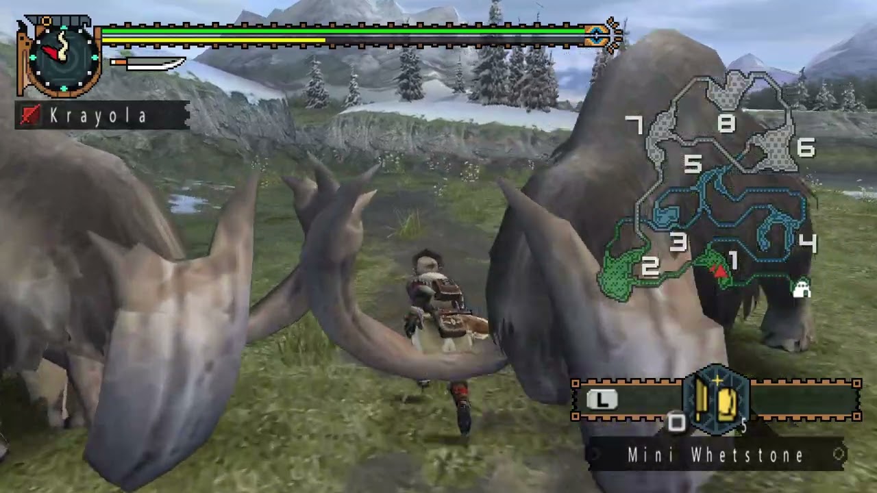 MHFU Part 2 An Anteka In The Snow Deliver 3 Anteka Antlers Monster Hunter Freedom Unite Longplay