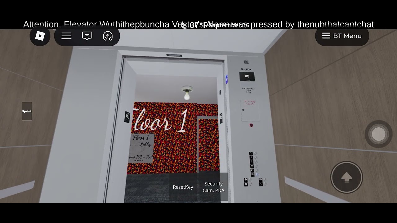 Cortex Traction Main Elevators at Broadway Street Hotel in Roblox City