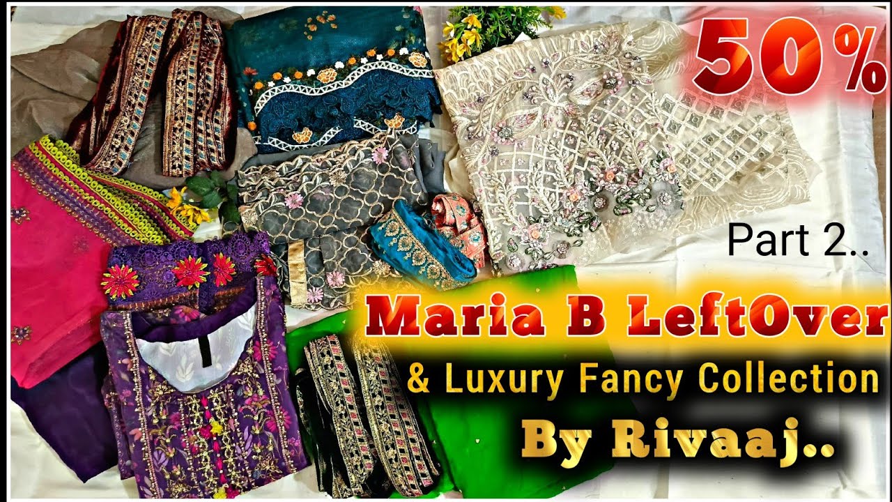 Maria B Leftover 50%💥Fancy Stitched & Unstitched Collection 2025|Loot Sale