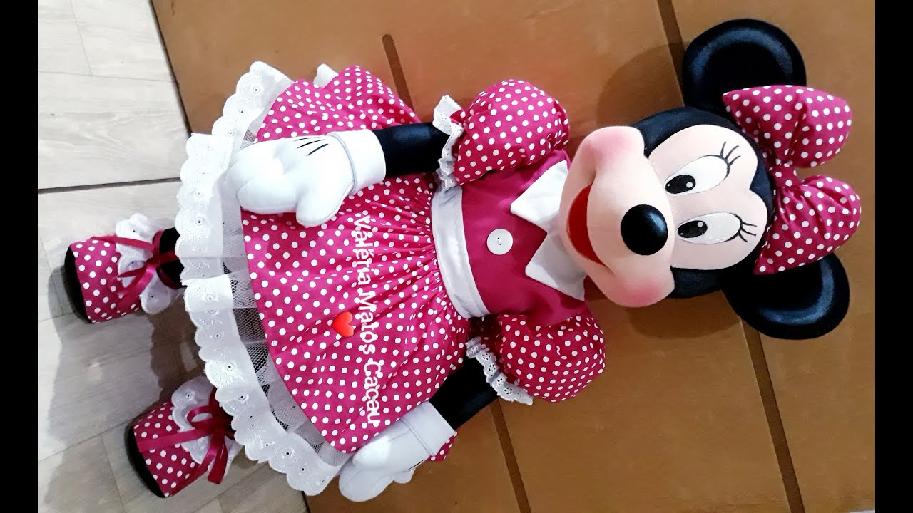 Boneca Minnie feita na Malha - PARTE 2
