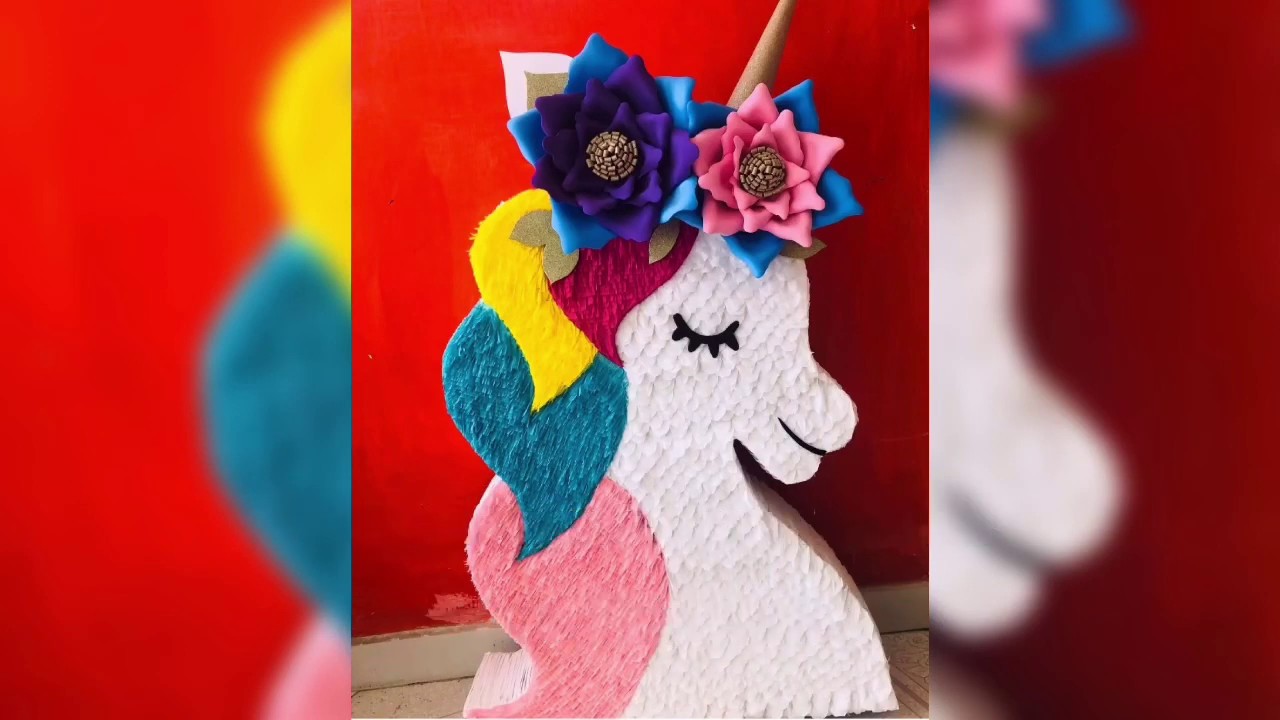 ¿Cómo hacer una piñata de unicornio pasó a paso?