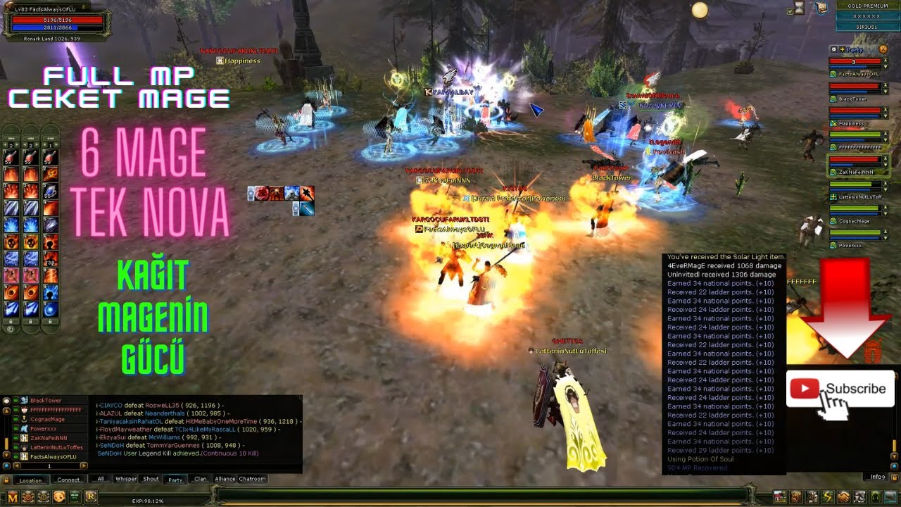 Sirius'un Kağıt & Ceket Mageleri İle Full MP Mage Pk Vol 2.