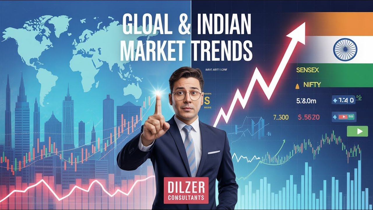 Market Pulse Today: Global 🌍 & Indian 🇮🇳 Trends | Dilzer Consultants