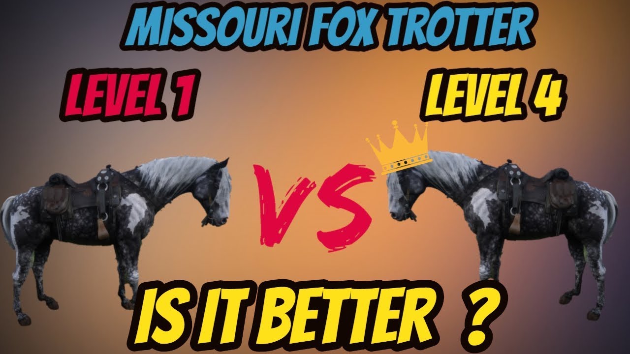 RDR 2 Missouri Fox Trotter LVL 1 VS LVL 4 Is It Really Better ?