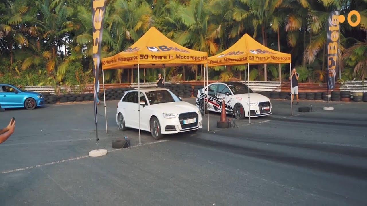 RUN PSR du 974 : 7s au 200m avec une Audi S3 