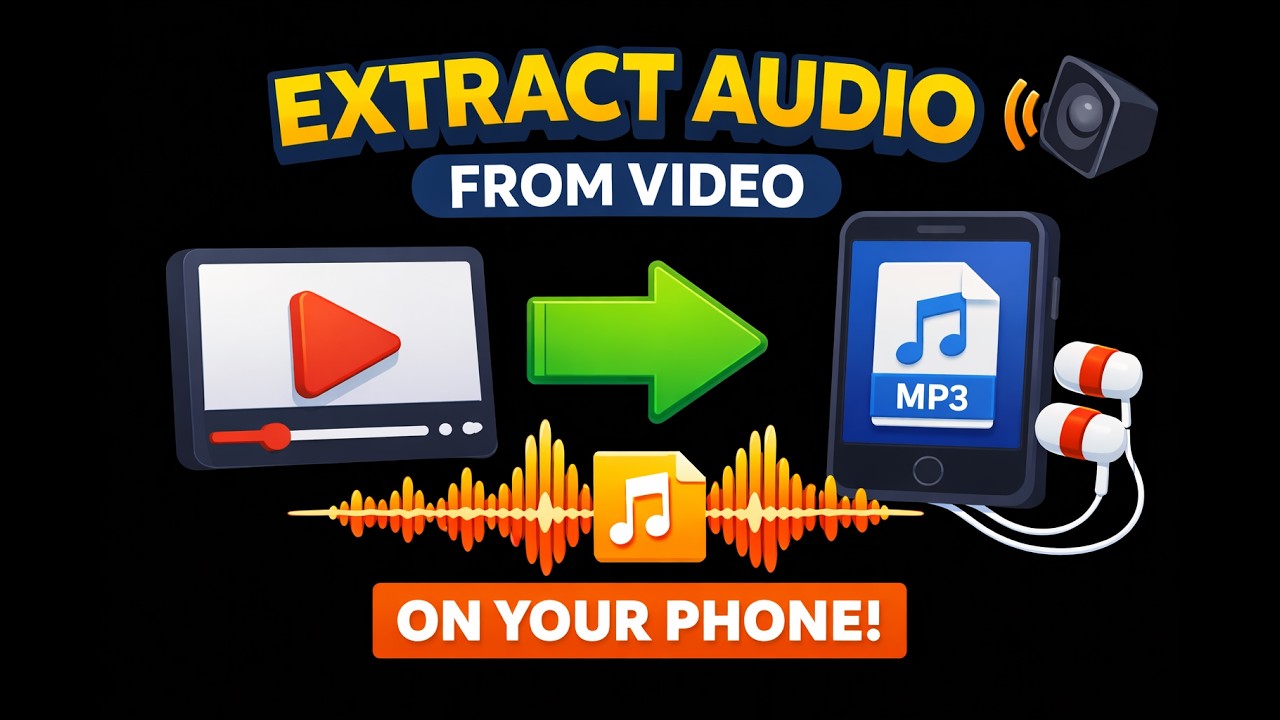 How to EXTRACT Audio From VIDEOS On SMARTPHONE