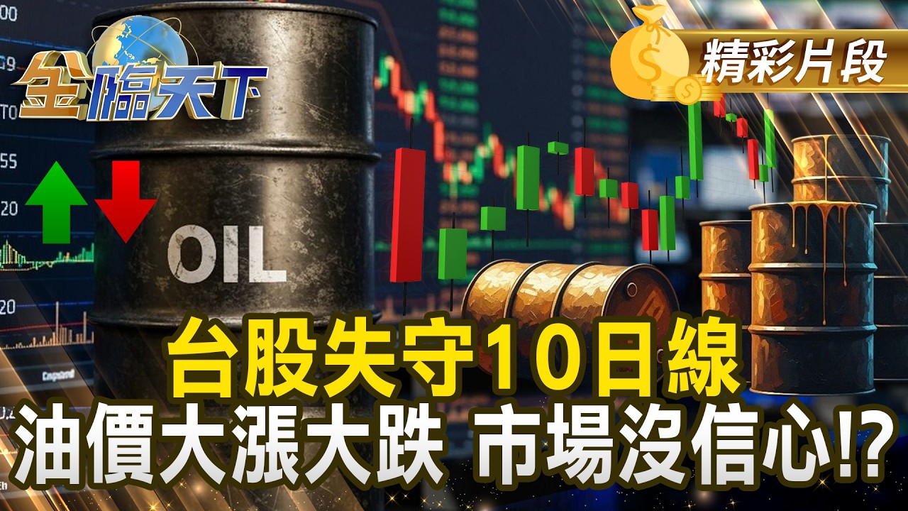 台股失守10日線 油價大漲大跌 市場沒信心！？ #金臨天下 @TVBSFinanceLive 20260312