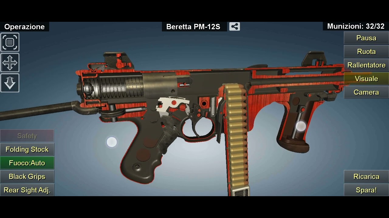 PM-12S Beretta 🇮🇹 how It works and firing (come funziona e prova di tiro)
