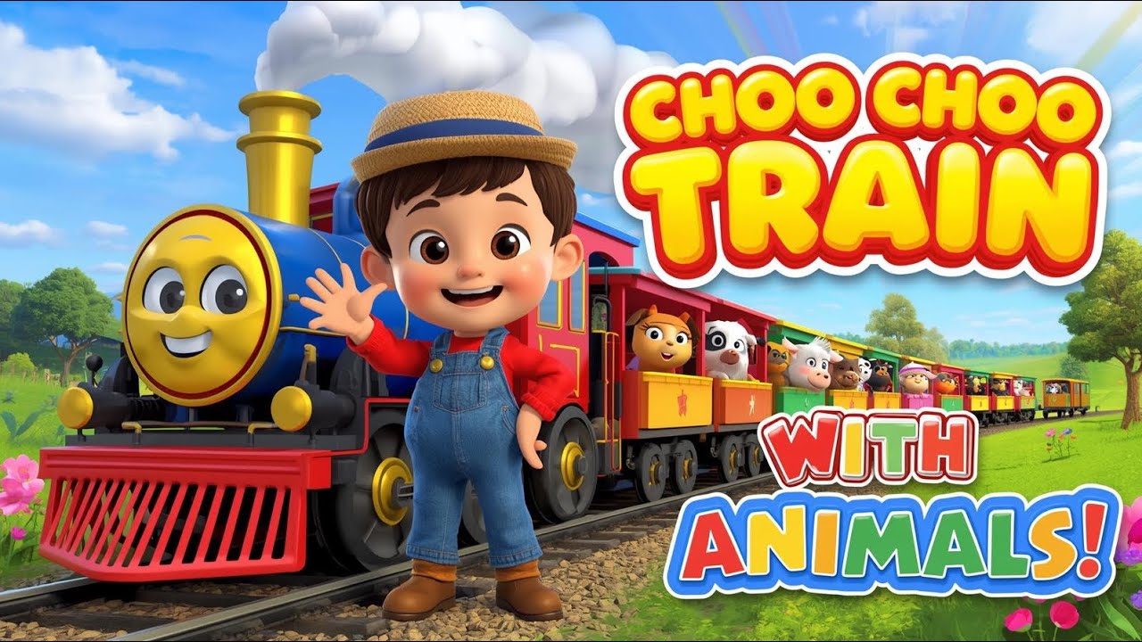 🚂Choo Choo Train 🎶With Animals 🐶🐮🦆 | Kids Song by Millo 