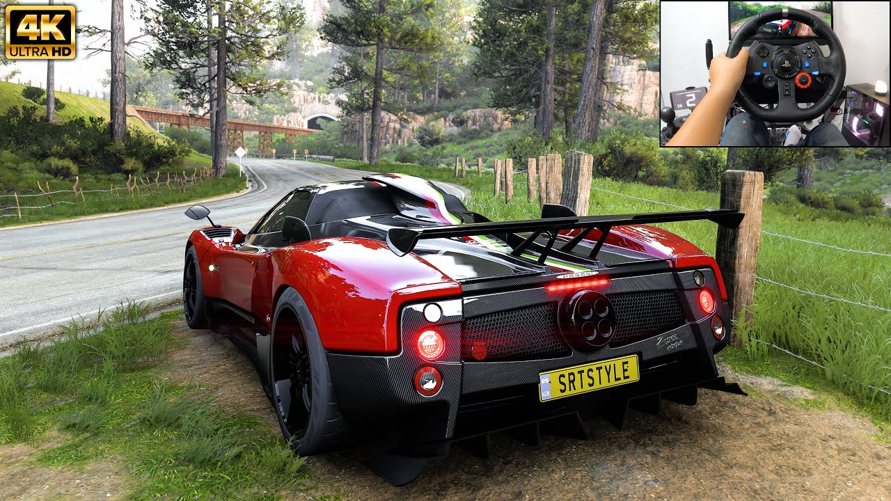 Pagani Zonda Cinque Roadster | Forza Horizon 5 | Logitech g29 gameplay