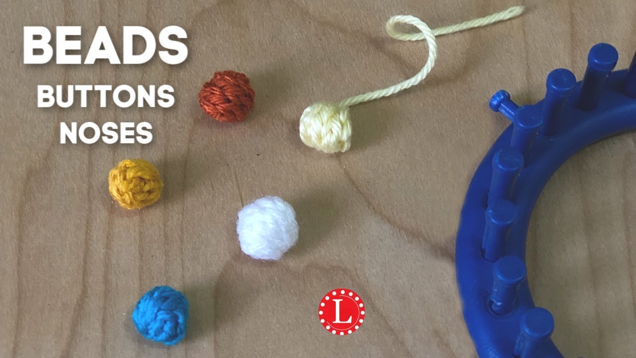 Loom Knitting Beads Nose Buttons Dots | Loomahat