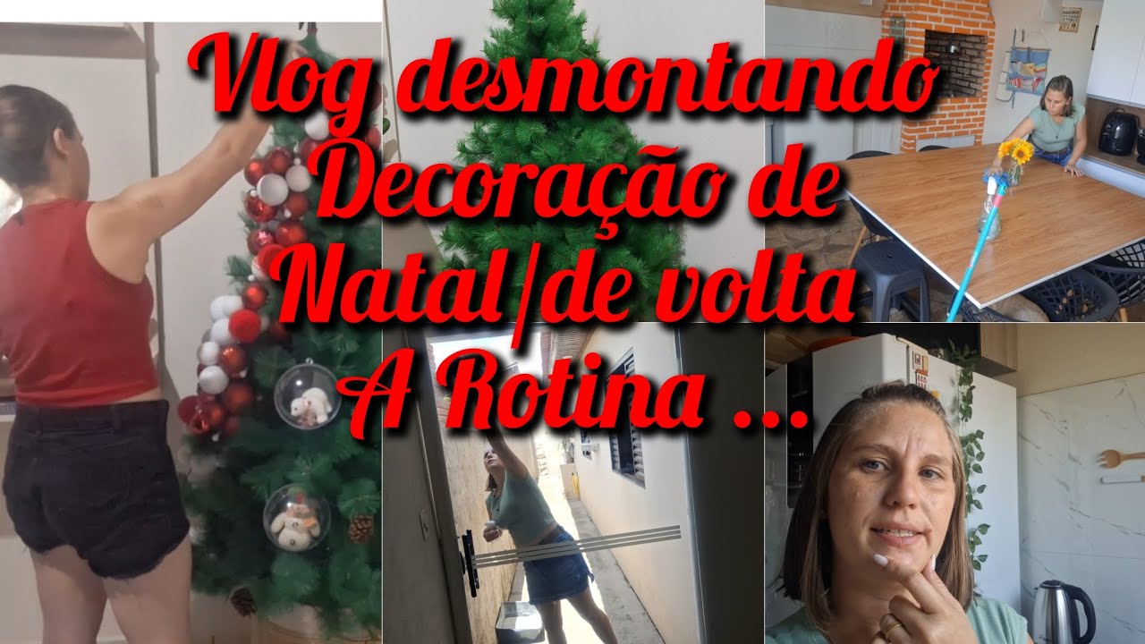 Desmontando decoração de natal/de volta a rotina  diária...
