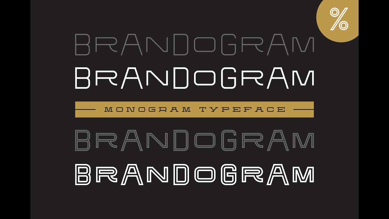Creating a Monogram Logo Design with Brandogram Typeface
