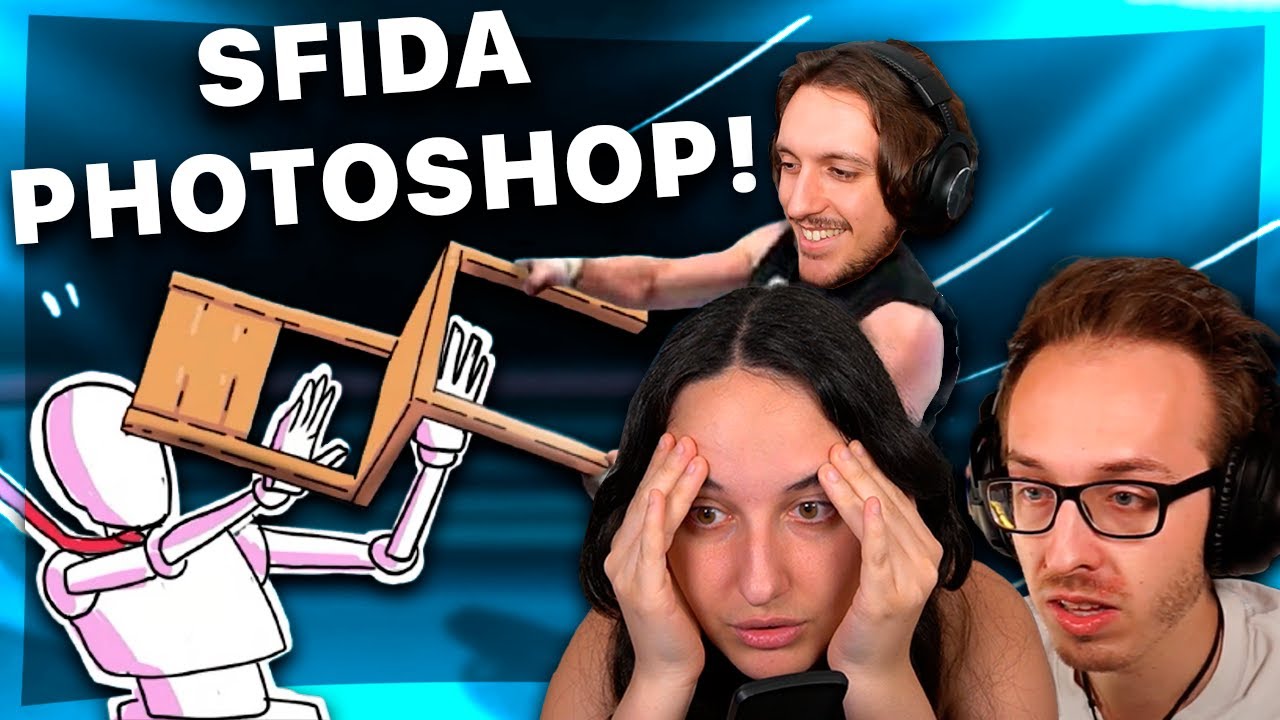 ABBIAMO SFIDATO @EdoardoFaCose e @LaSediaa2Gambe ad una GARA di PHOTOSHOP | #Amiketty