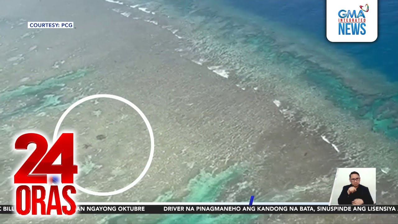 Tila pundasyon sa ilalim ng tubig na namataan sa Bajo de Masinloc; iimbestigahan ng PCG | 24 Oras
