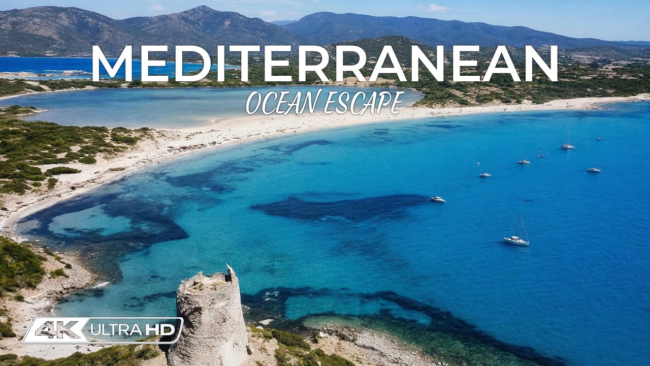 🇮🇹 Mediterranean Escape 4K • Sardinia Island Relaxing Music & Ocean Ambience 🌊
