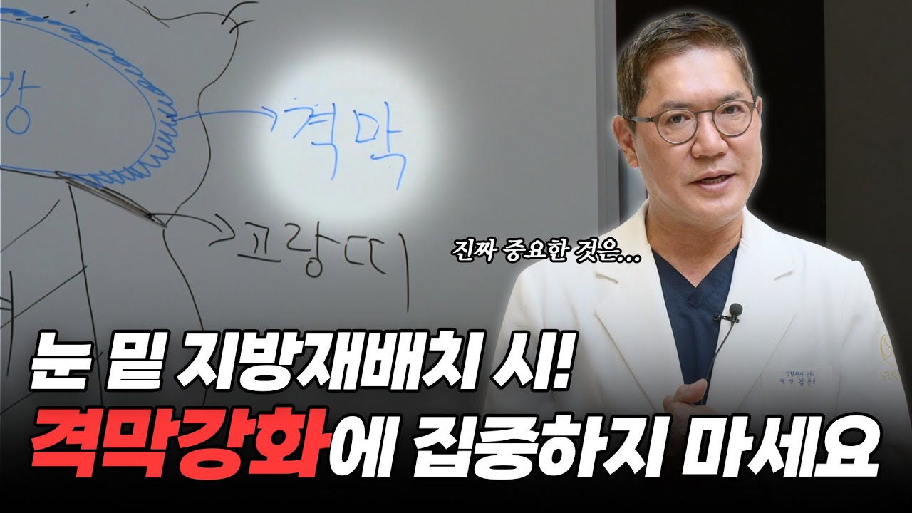 수술 경력 20년 성형외과 의사가 밝히는 눈밑지방재배치 수술의 포인트