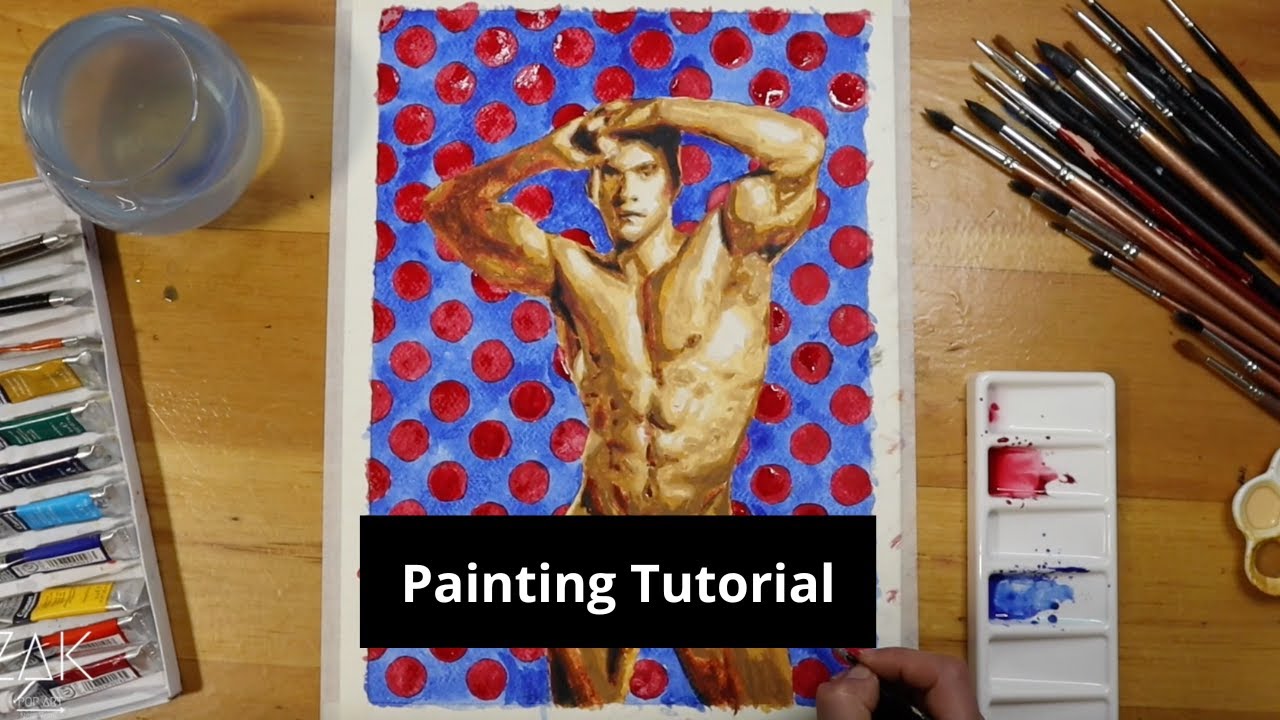 Painting Tutorial Time lapse Episode (106) #watercolorpainting #zakpopart