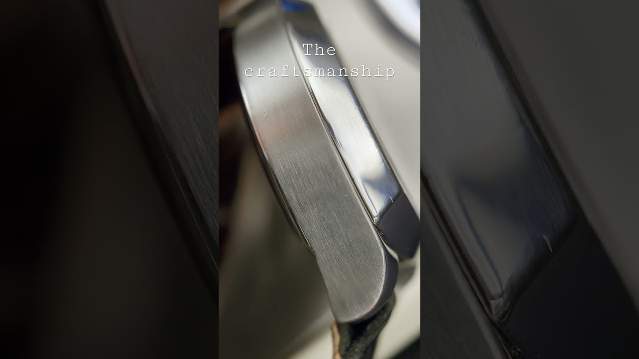 Polished steel and brushed steel put together on a watch 🤌🏻 #craft #art #macros #watchtime #tag