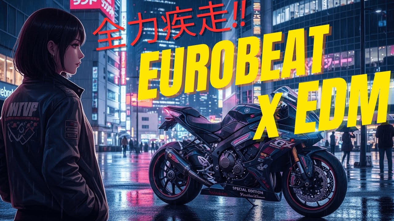 【Eurobeat x EDM】全力疾走！夜を駆け抜ける爆速ドライブBGM ✨ Full Speed Run | 作業用 / 集中力 / AI Song 🎧