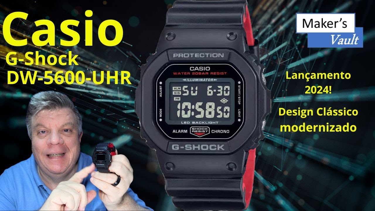 Casio G-Shock DW-5600 UHR: Design modernizado em 2024