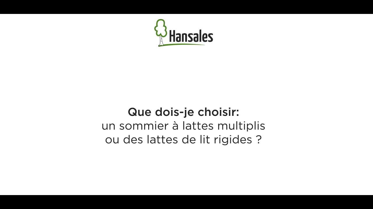 La différence entre un sommier à lattes multiplis et des lattes de lit rigides