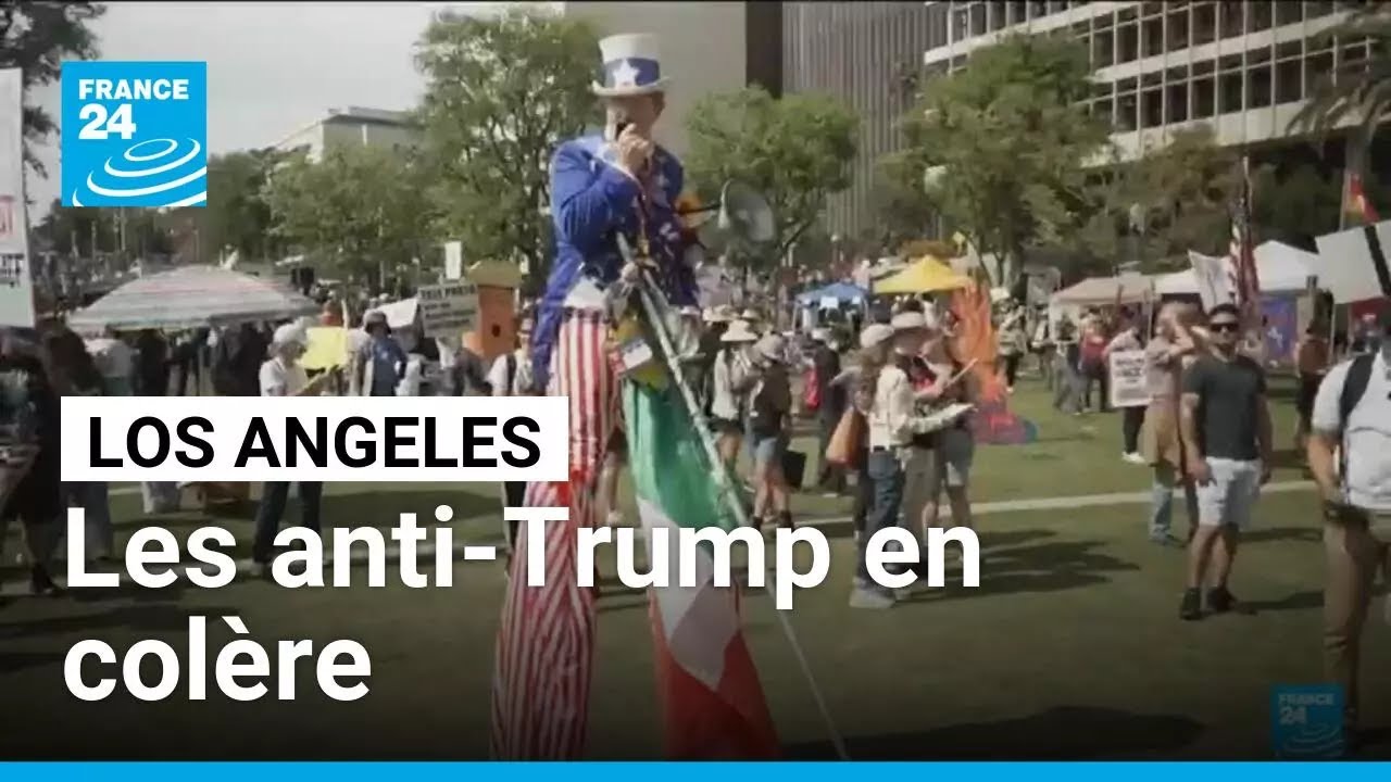 &Eacute;tats-Unis : &agrave; Los Angeles, les manifestants d&eacute;noncent la politique de Trump au Moyen-Orient