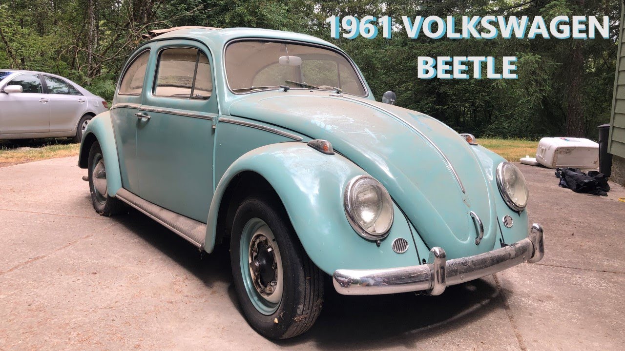 1961 Volkswagen Beetle Rag Top Walk around and Review