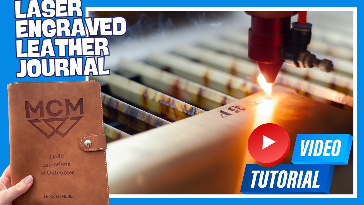 Engrave Faux Leather Journals with the WeCreat 40W | Easy Laser Setup for Small Biz Makers