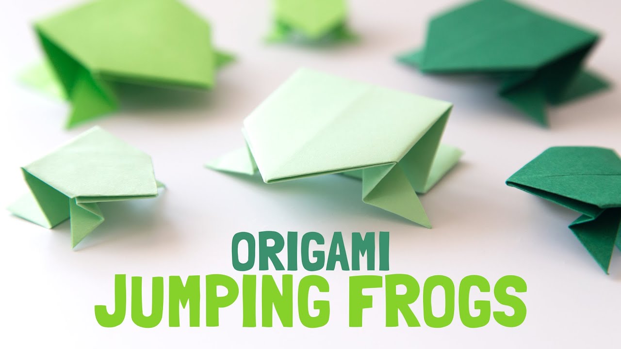 Easy Origami Jumping Frog for Kids