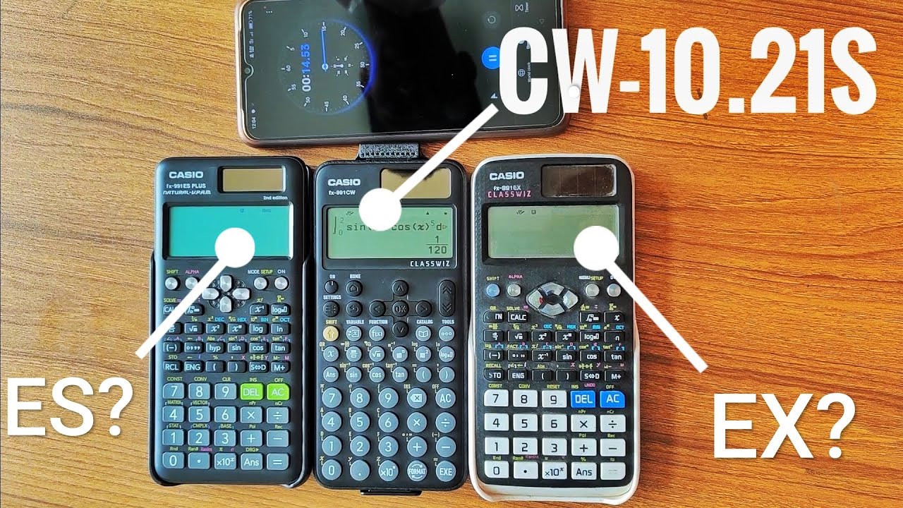 CASIO FX 991(ES vs CW vs EX)||Speed test..