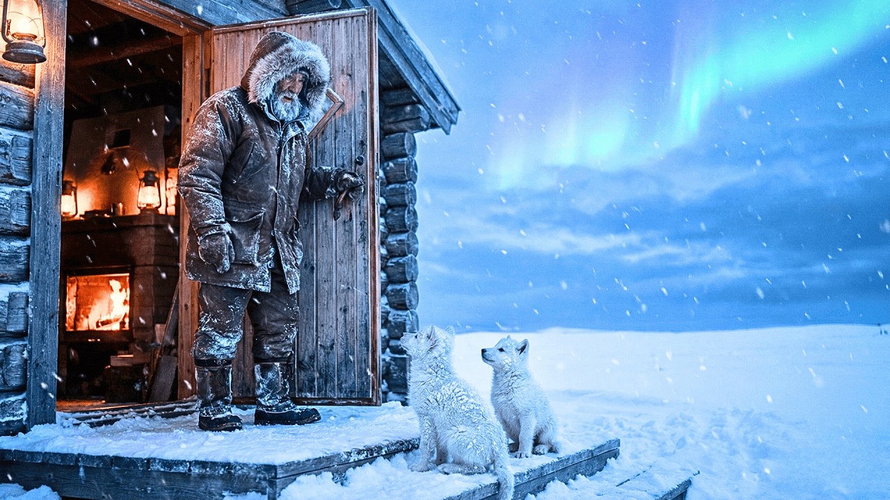 Man Saved Freezing Little White Wolves In His Home – What They Did Next Is Unbelievable!!