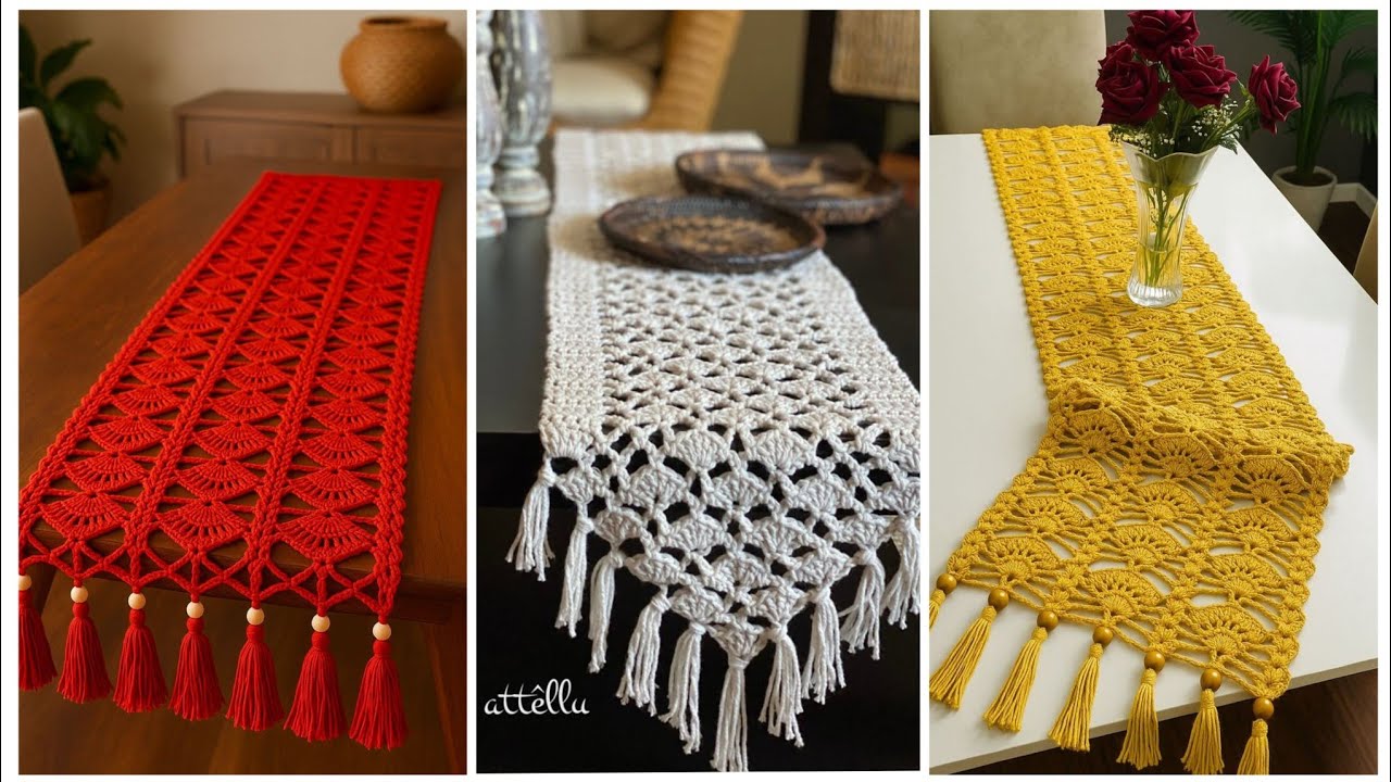 Festive Table Runner Crochet Pattern - Looks Fancy, Easy Pattern!
